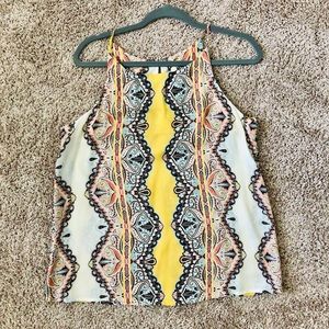 Verse M yellow patterned top